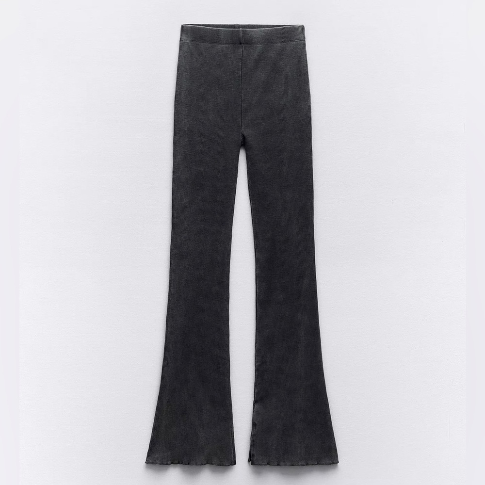 ZARA WASHED RIB PANTS
